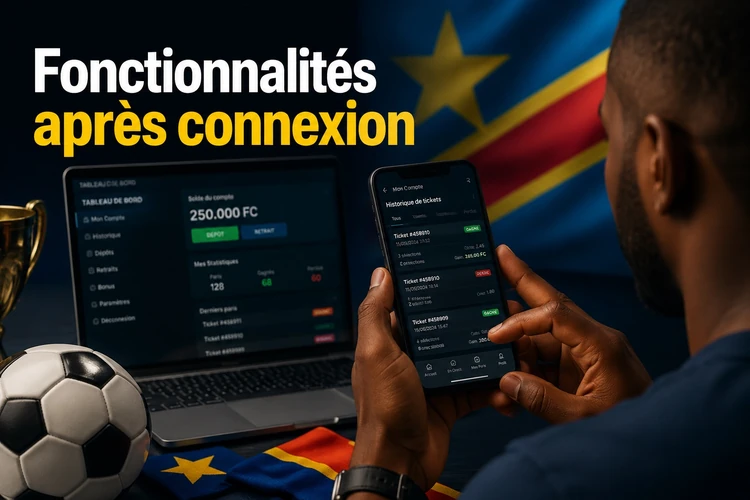 Fonctionnalités accessibles après connexion